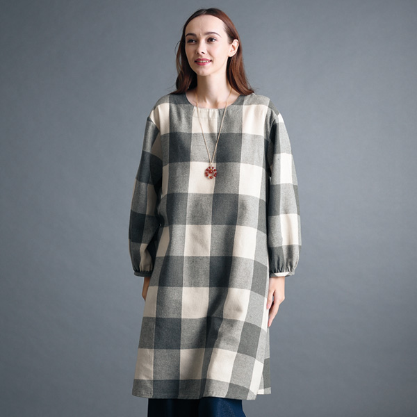 起毛素材ワンピース