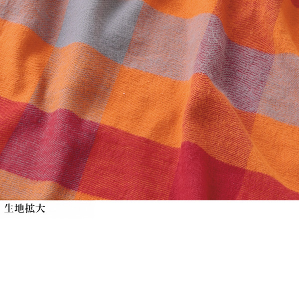 今治産綿100％ブロックチェックマフラー