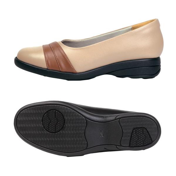 ピエールリッチ ゆったり5E ウォーキングパンプス 大きいサイズ 5E