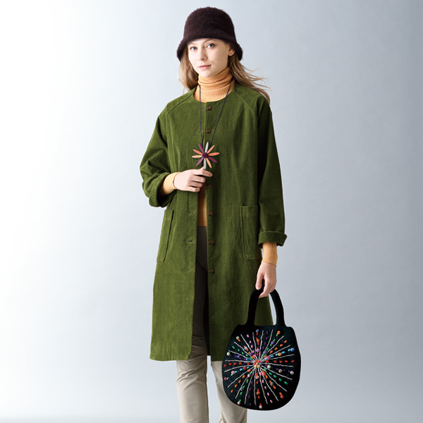 ネパールのあったかウールフェルトバッグ