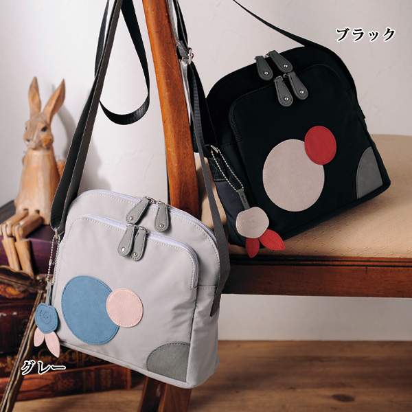 ザザ パッチワーク配色ショルダーバッグ ZAZA