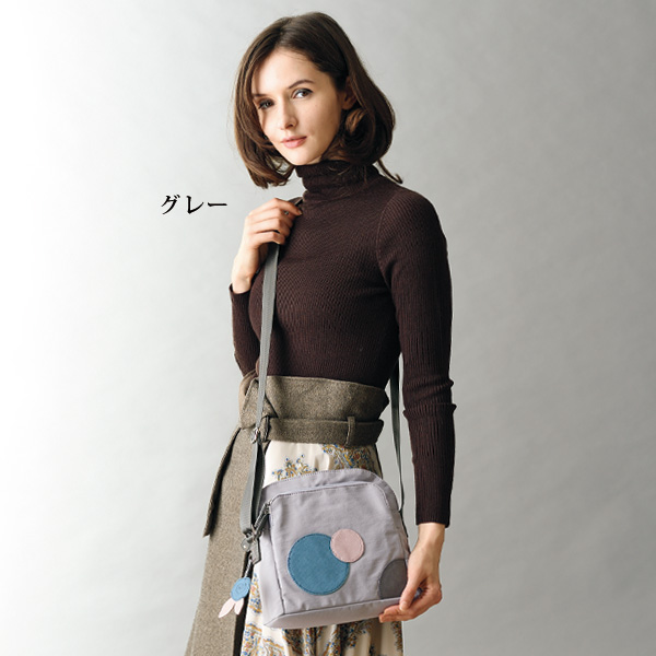 ザザ パッチワーク配色ショルダーバッグ ZAZA