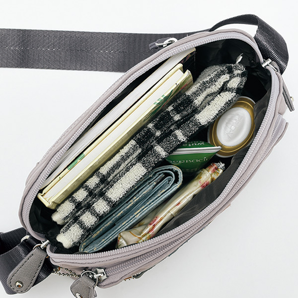 ザザ パッチワーク配色ショルダーバッグ ZAZA