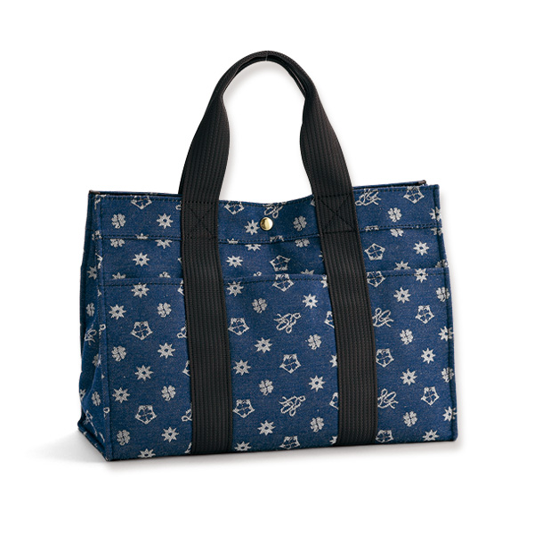 ルイ・ガルシア デニムジャカード織生地手提げバッグ LOUIS GARCIA