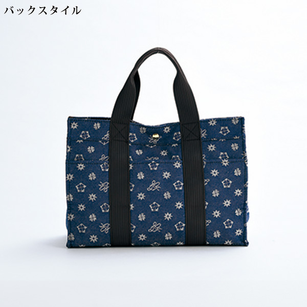 ルイ・ガルシア デニムジャカード織生地手提げバッグ LOUIS GARCIA