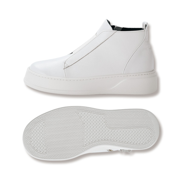 牛革日本製厚底ショートブーツ