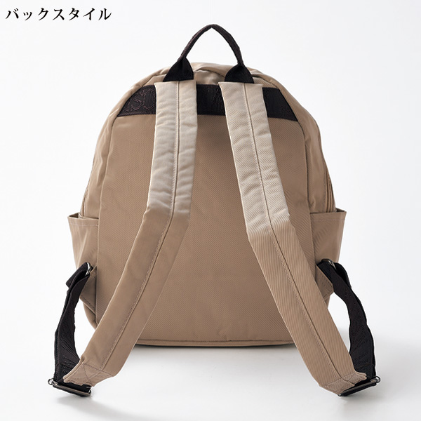 配色花パッチワークタウンリュック