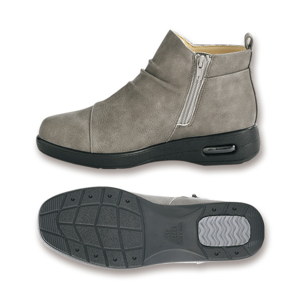 エアソール幅広シャーリングショートブーツ