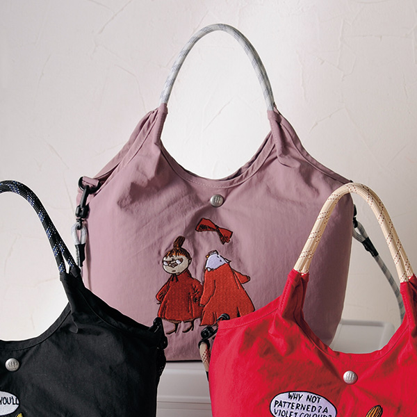 ムーミン エンブロイ2WAYトート リトルミイ＆ニンニ MOOMIN