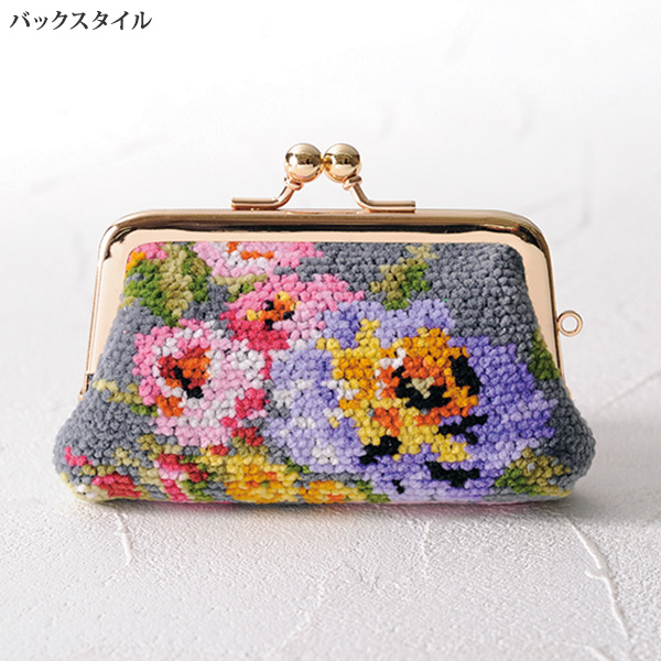 レイクアルスター シェニール織ガマ口小銭入れ レディマリー Lake Alster