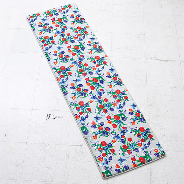 レイクアルスター 低反発チューリップ柄プリントキッチンマット Lake Alster