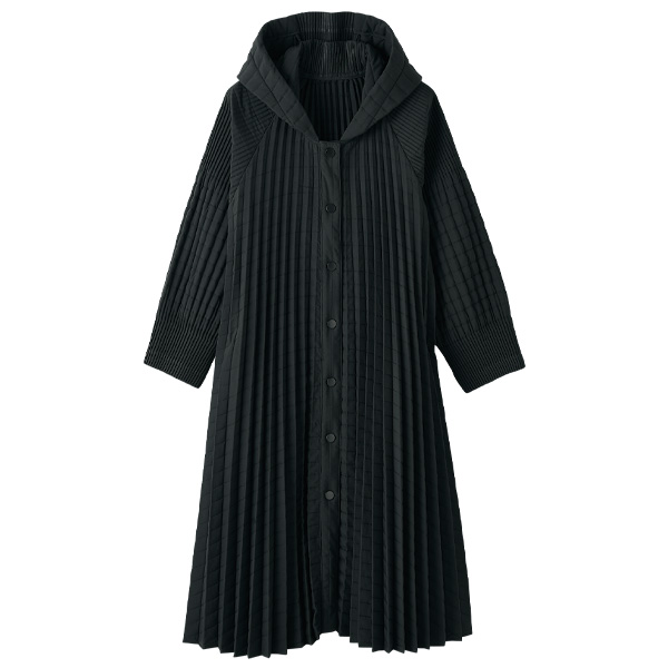 プリーツ×キルトラグジュアリーコート