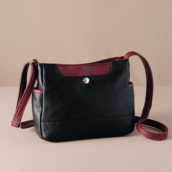 配色ショルダーバッグ