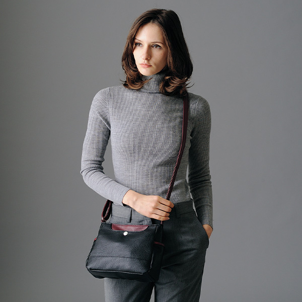 配色ショルダーバッグ