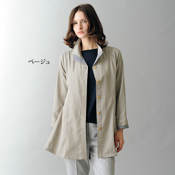 ギンガムチェック切替えジャケット 大きいサイズ M L LL 3L