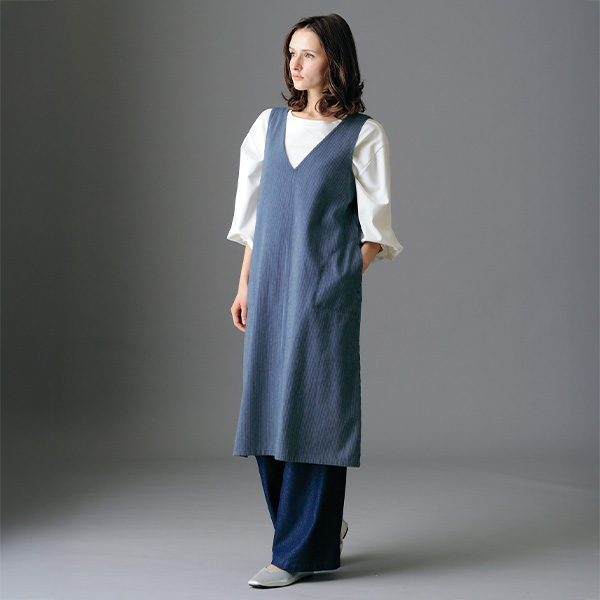 ヒッコリーデニムジャンパースカート | 京都通販ミセスのファッション