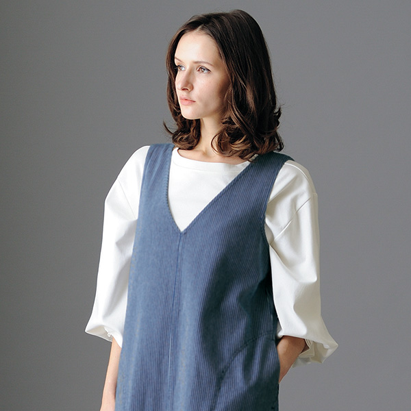 ヒッコリーデニムジャンパースカート | 京都通販ミセスのファッション