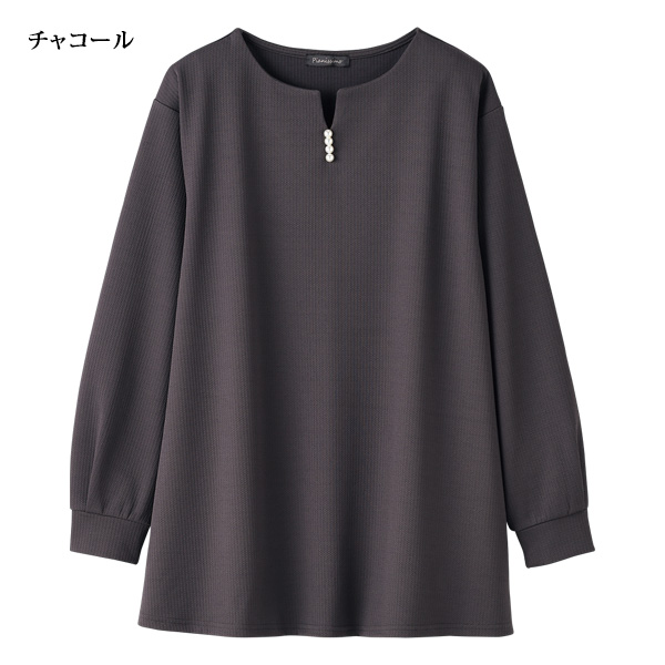 パール使いふくれジャカードチュニック