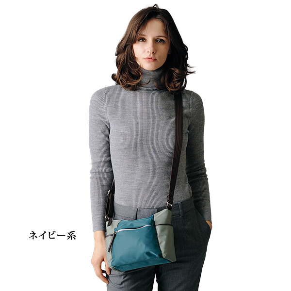 配色ショルダーバッグ