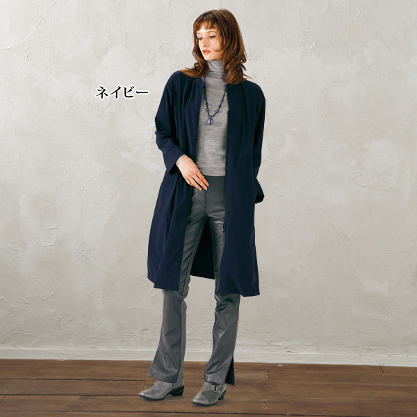 軽やかロングジャケット 大きいサイズ ML LL 3L