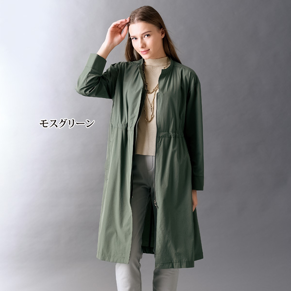 軽やかロングジャケット 大きいサイズ ML LL 3L