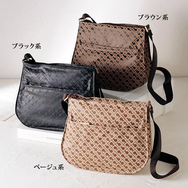 ゲラルディーニ イタリア製Gモノグラムラウンドフォルムショルダーバッグ GHERARDINI