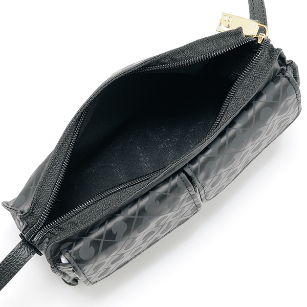 ゲラルディーニ イタリア製スクエアGモノグラムショルダーバッグ GHERARDINI