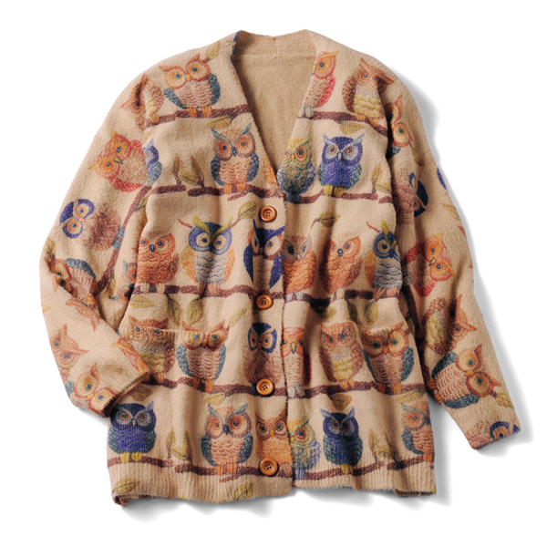 幸福のふくろうカーディガン
