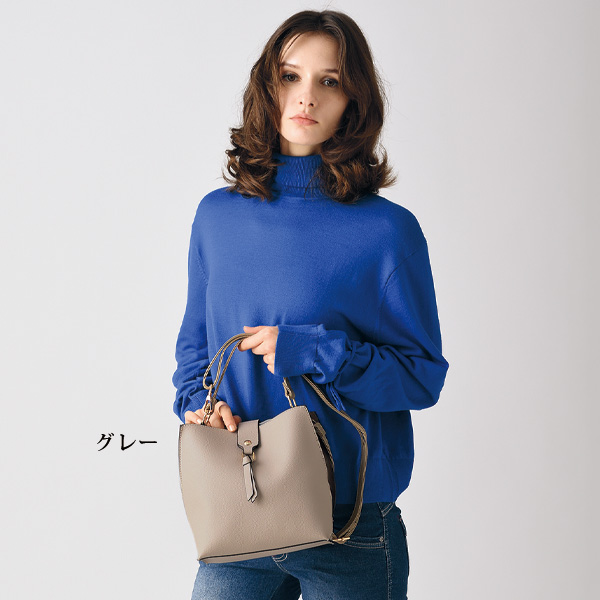 配色2WAY手提げバッグ