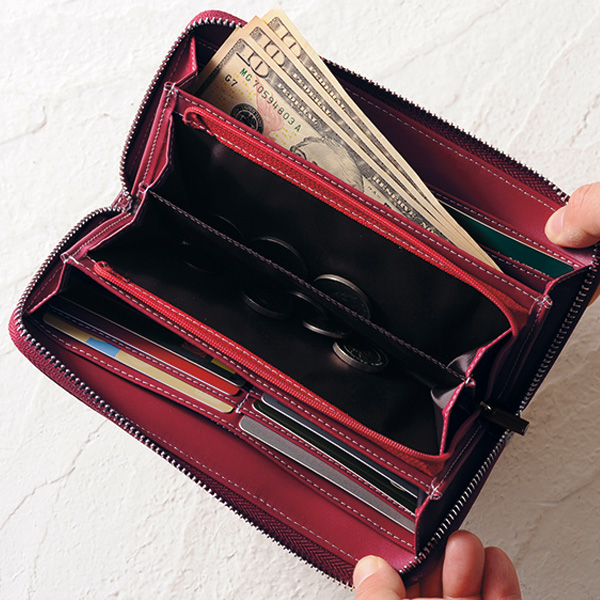 牛革配色長財布