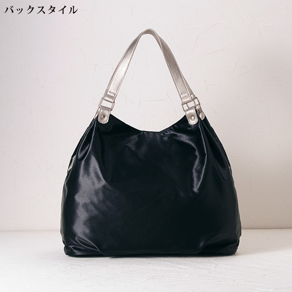 はっ水ナイロン配色バルーンバッグ