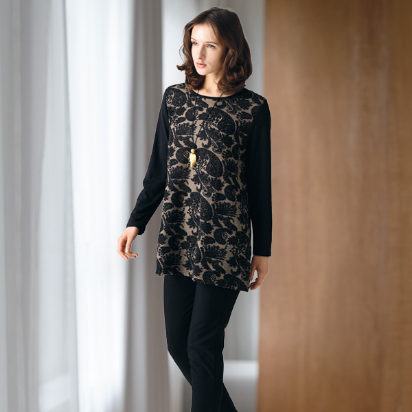 ペイズリー柄チュニック