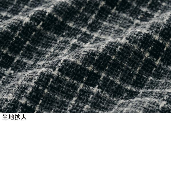 ツイード調チェック柄ジャケット 大きいサイズ M L LL 3L | 京都通販
