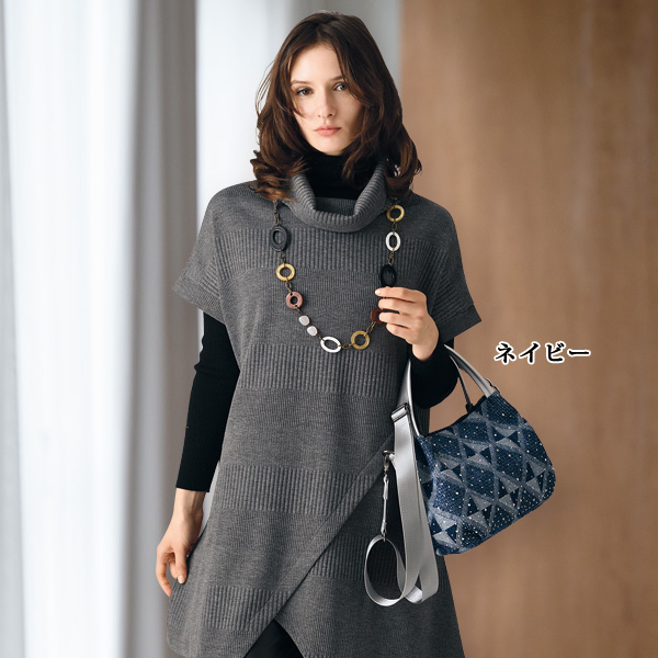 幾何学柄デニムキラキラ2WAYバッグ