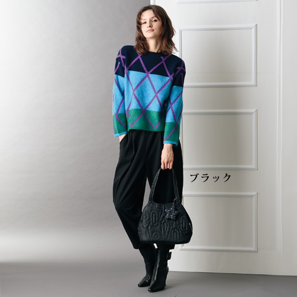 日本製コクーンシルエットパンツ 大きいサイズ M L LL 3L