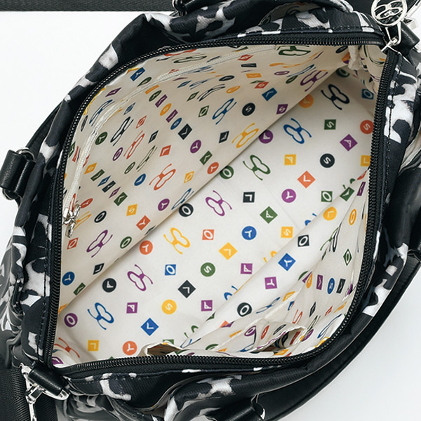 サボイ レオパード柄3層式 2WAYバッグ SAVOY