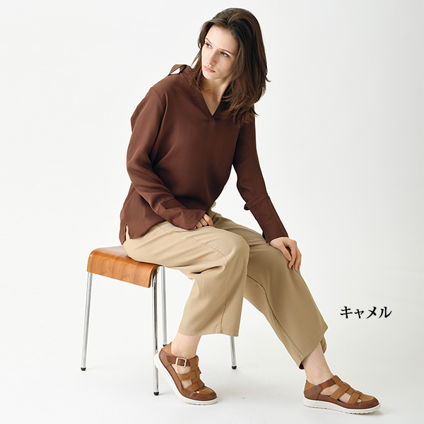 カリシモ・アルテ 牛革軽量シースルーシューズ Carissimo alte