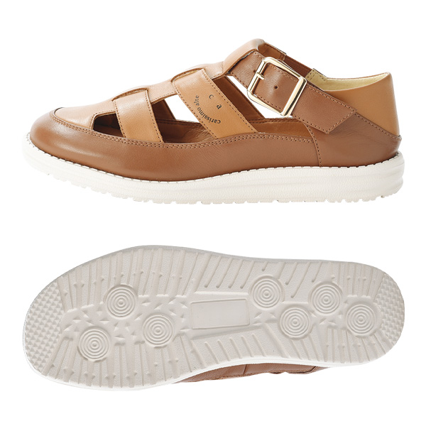 カリシモ・アルテ 牛革軽量シースルーシューズ Carissimo alte