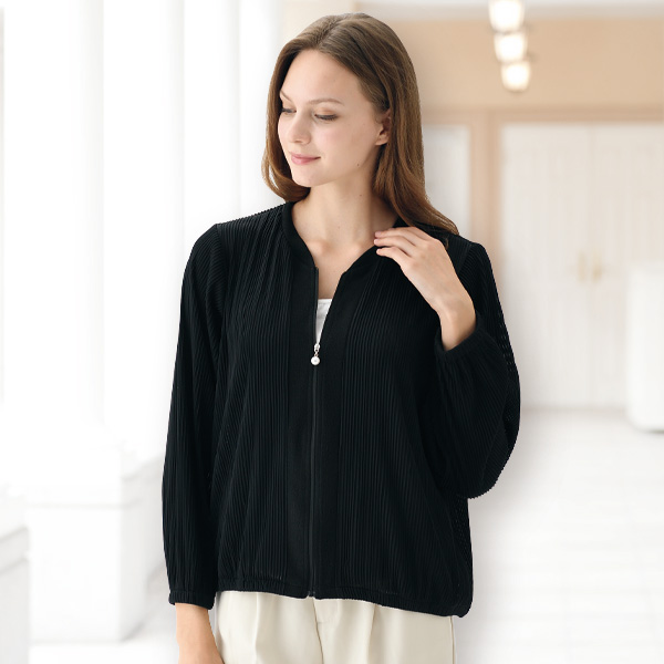 プリーツブルゾン