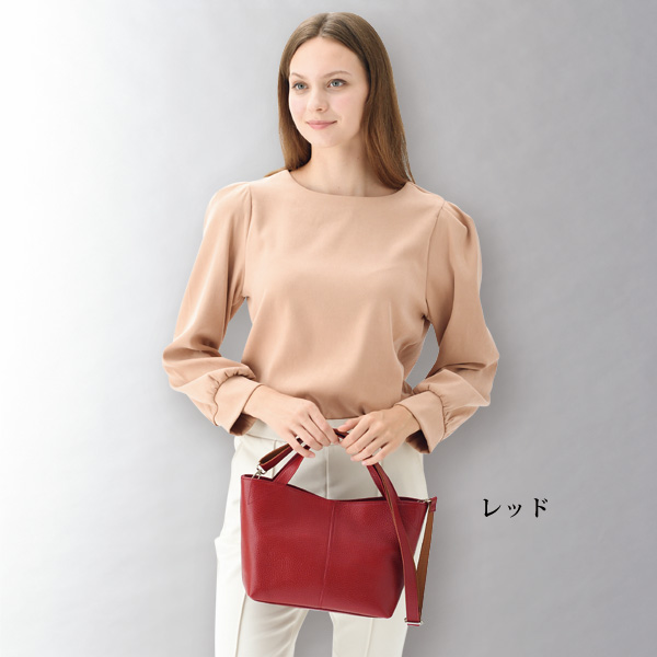 姫路産牛革使用 日本製2WAYバッグ