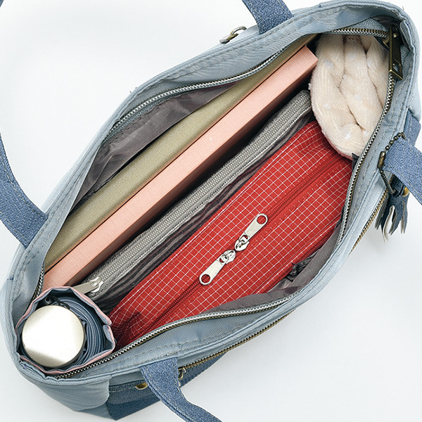 シャドウプリント手提げバッグ