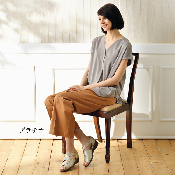 スタートシューズ工業所×龍野レザー 牛革オープントゥサマーシューズ