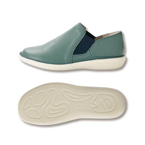 herb クラウドソール牛革サイドゴムシューズ