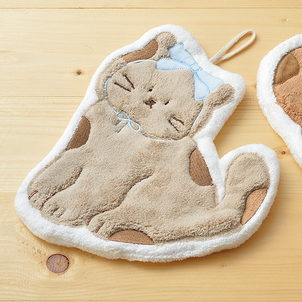 可愛いアニマル吸水速乾ハンドタオル3枚組