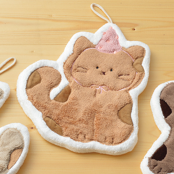 可愛いアニマル吸水速乾ハンドタオル3枚組