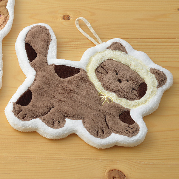 可愛いアニマル吸水速乾ハンドタオル3枚組