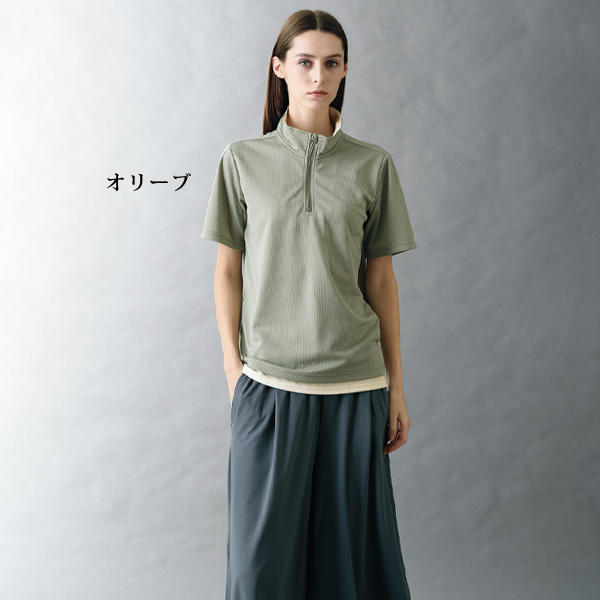 ケイパ レイヤード風ハーフジップTシャツ2色組 Kaepa