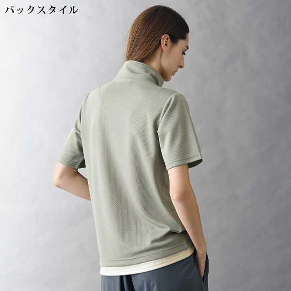 ケイパ レイヤード風ハーフジップTシャツ2色組 Kaepa