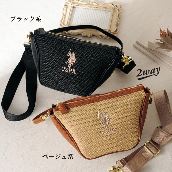 アッスン 半月タイプショルダーバッグ ASSN