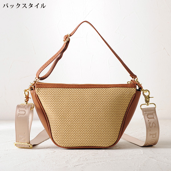 アッスン 半月タイプショルダーバッグ ASSN